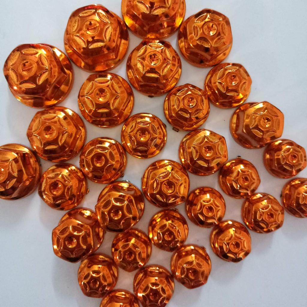 Bộ chụp ốc gắn cho xe máy , xe điện , xe đạp - màu cam