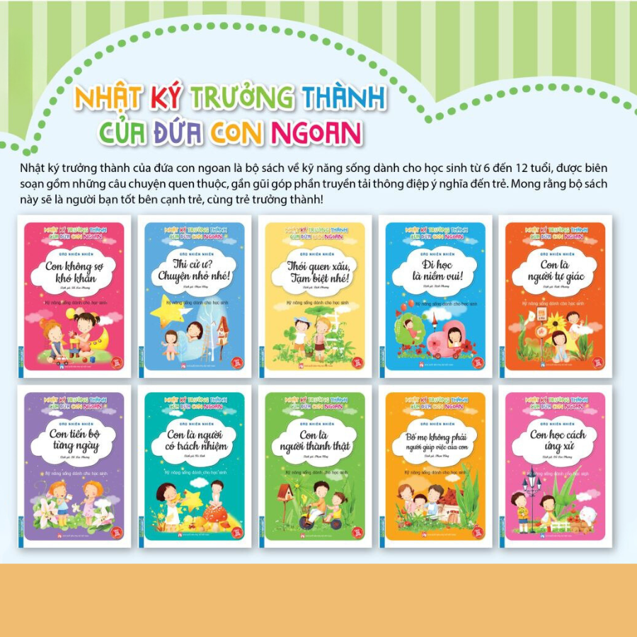 Combo 10 cuốn nhật ký trưởng thành của đứa con ngoan