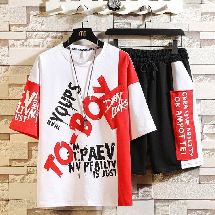 Bộ quần áo thể thao bé trai, ngắn tay, kiểu Hiphop, chất thun cotton thoải mái vận động - Quần áo trẻ em - SockiMall