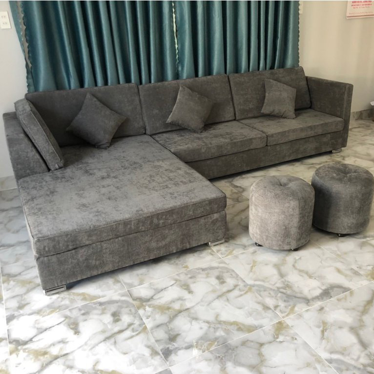 Ghế sofa phòng khách góc L đẹp hiện đại 3mx1m7