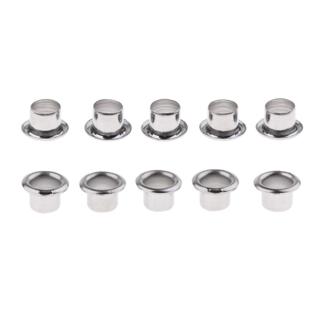 10 Pieces Metal Drum Air Vents Great Parts for Drum Set Kit General-Purpose Silver Color