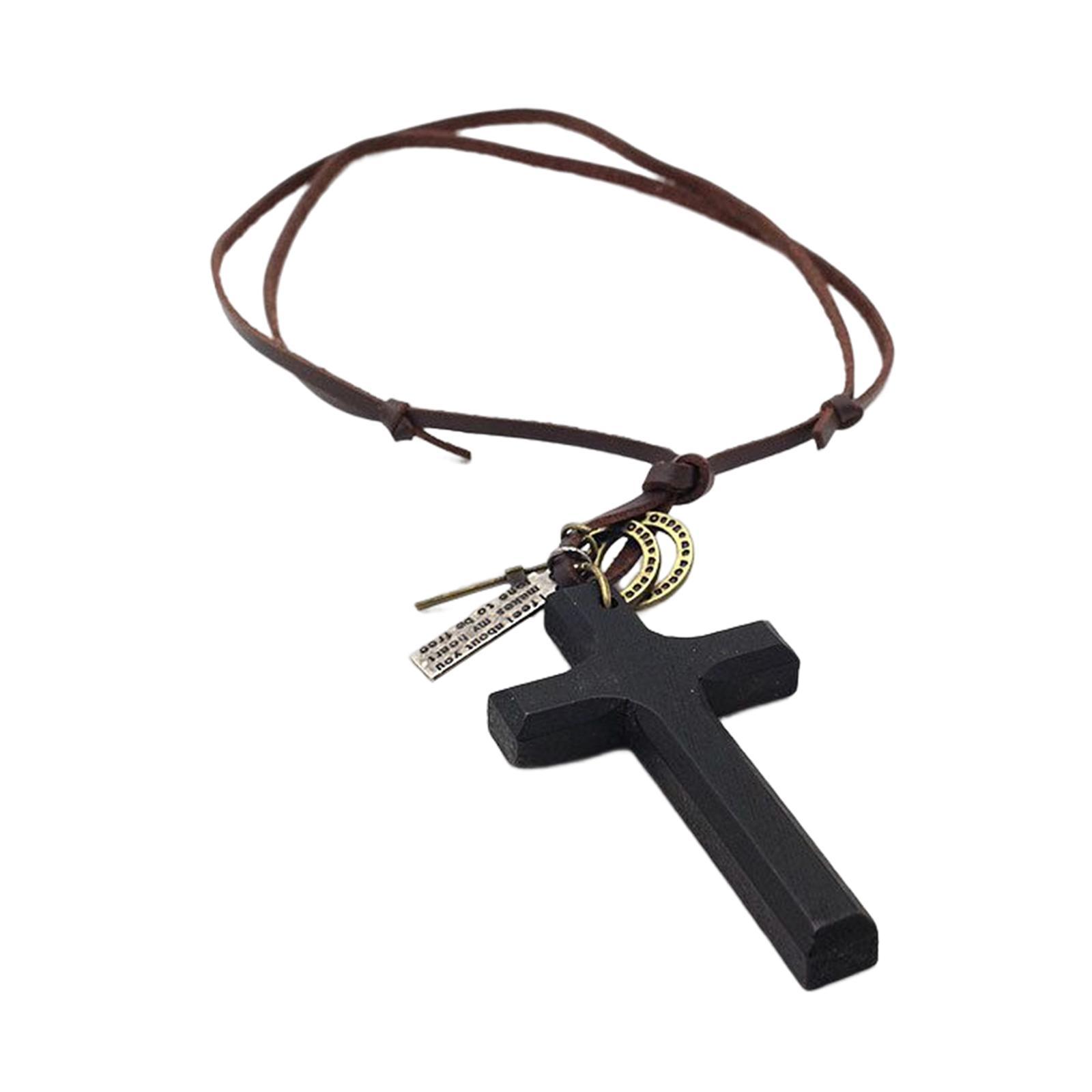 Cross Pendant Necklace Accessory Faith Cross Pendant Necklace for Valentines Day