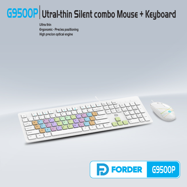 Combo USB Dây FD G9500p White-HÀNG CHÍNH HÃNG