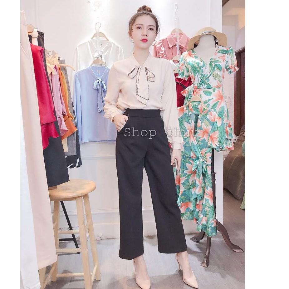 Quần Tây Công Sở Basic Ống Suông Túi Xéo có Size MS206