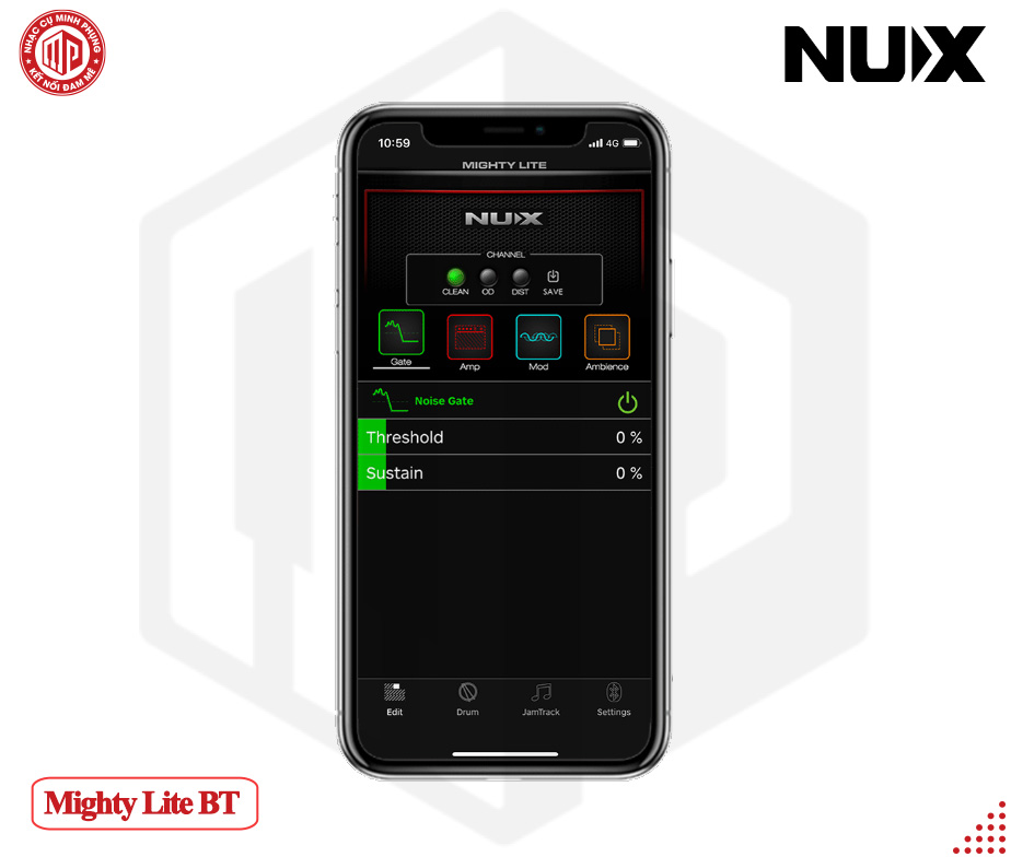 Amplifier Guitar Điện Nux Mighty Lite BT - Bluetooth - Hàng chính hãng