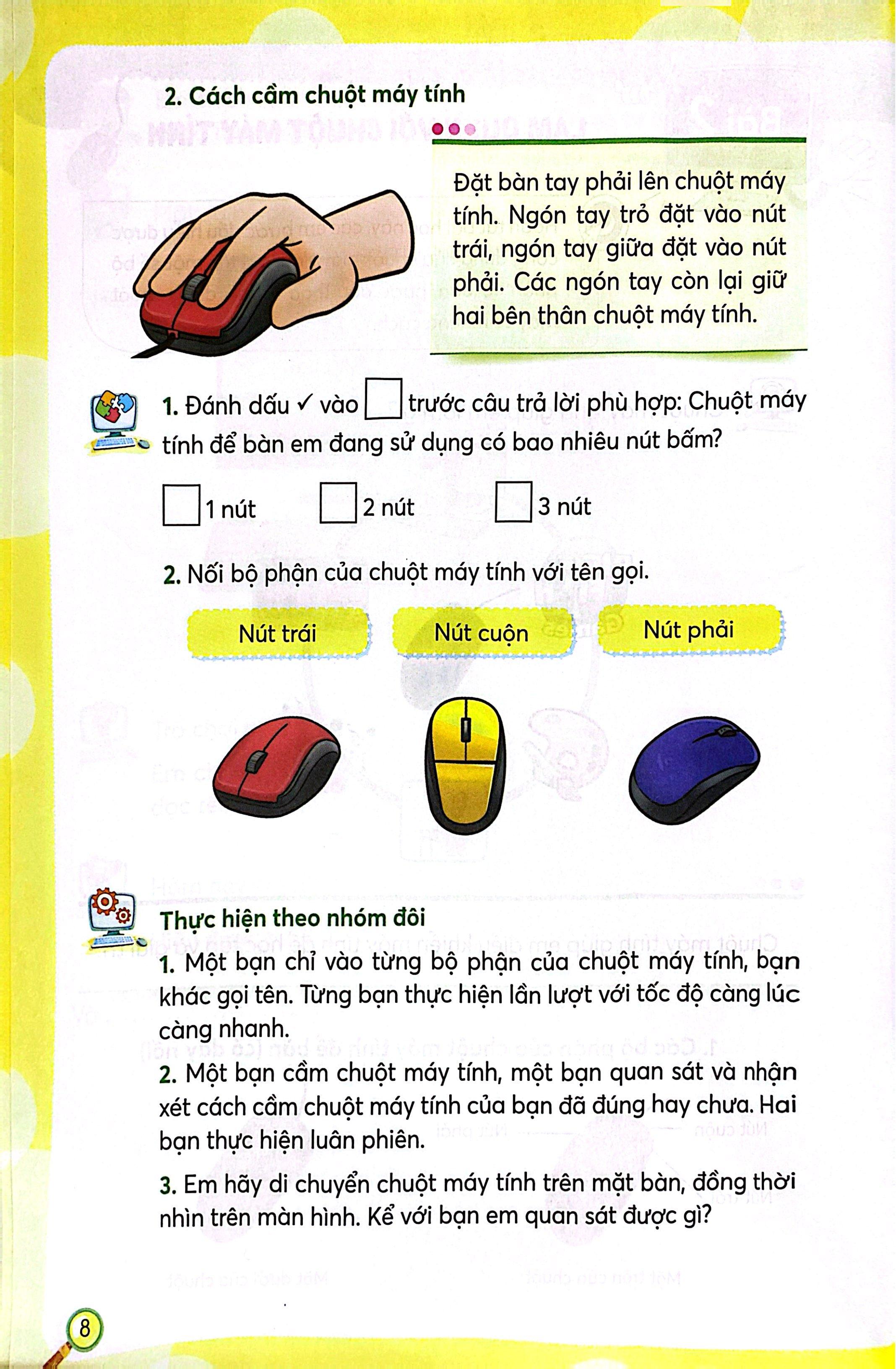 Sách - Luyện Tập Tin Học Lớp 1 (Theo Định Hướng Phát Triển Năng Lực)