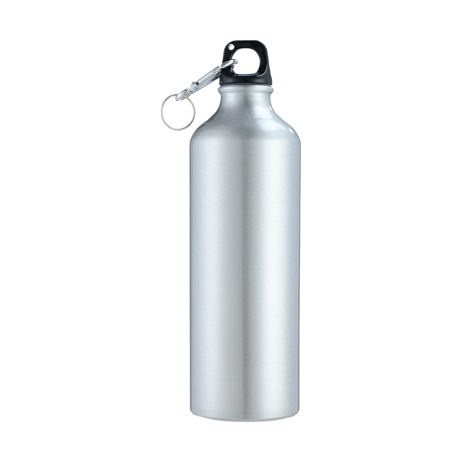 750mL Water Bottles with Carabiner Portable Aluminum Water Bottle Reusable Leakproof Water Jug for Outdoor Sports