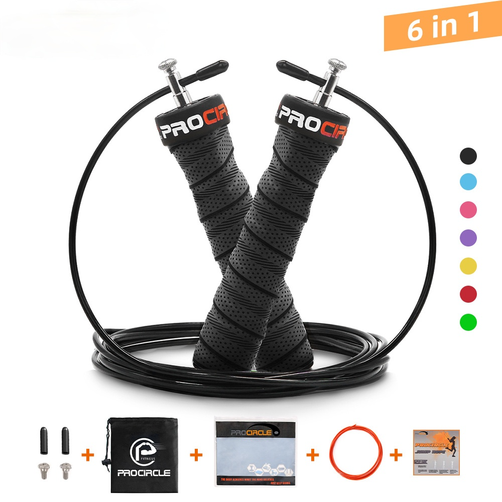Crossfit Dây Nhảy Tốc Độ & Có Trọng Số Dây Nhảy Dây Có Thể Điều Chỉnh Dây Nhảy Có Thêm Cáp Vòng Bi Chống Trơn Trượt tay Cầm
