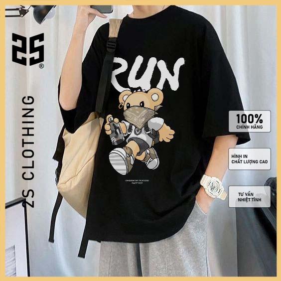 Áo Thun Unisex Oversize Tay Lỡ 2s Clothing Áo Phông Nam Cổ Tròn Form Rộng Đen Giấu Quần Giá Rẻ In Chữ SG34