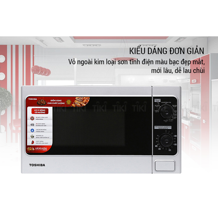 Lò vi sóng 20 lít Toshiba Thái Lan ER-SM20W1VN hàng chính hãng, bảo hành điện tử 12 tháng