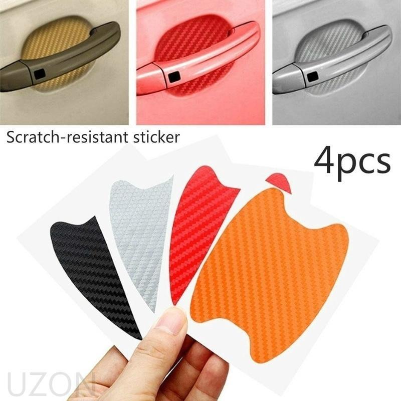 Set 4 Miếng Dán Bảo Vệ Tay Nắm Cửa Xe Hơi Chống Trầy Xước