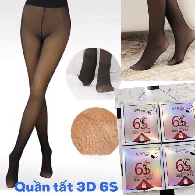 Quần Tất 3D 6S Dai, Bền, Mỏng, Mịn, Thoáng Khí