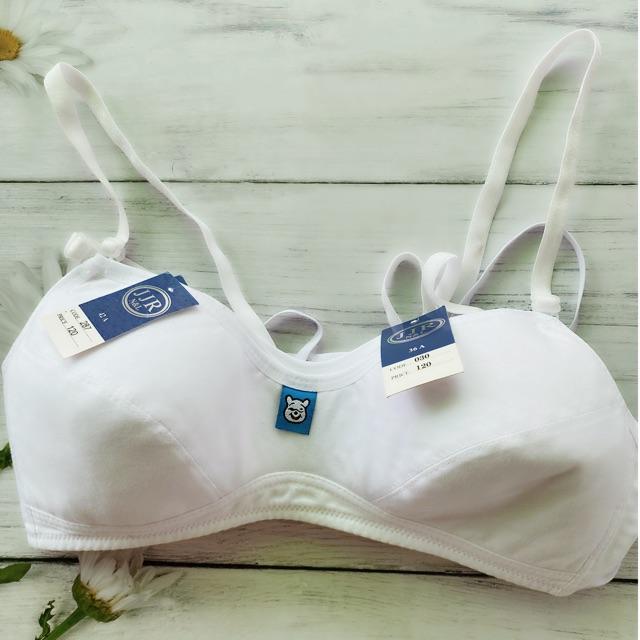 Áo Ngực Bầu Mút Mỏng Không Gọng Cotton Trắng