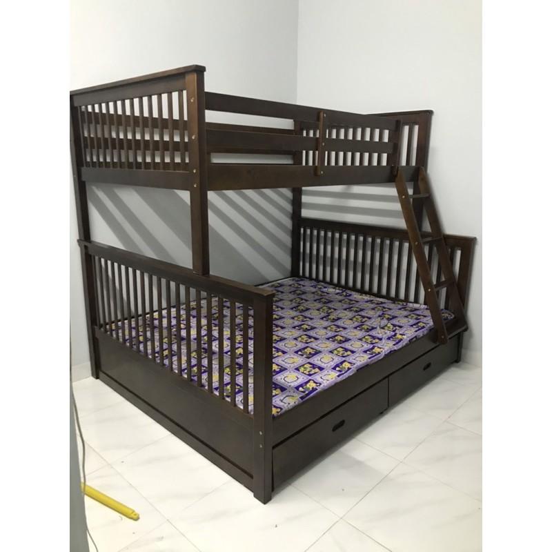 Giường 2 Tầng Gỗ Tự Nhiên 1m2-1m6