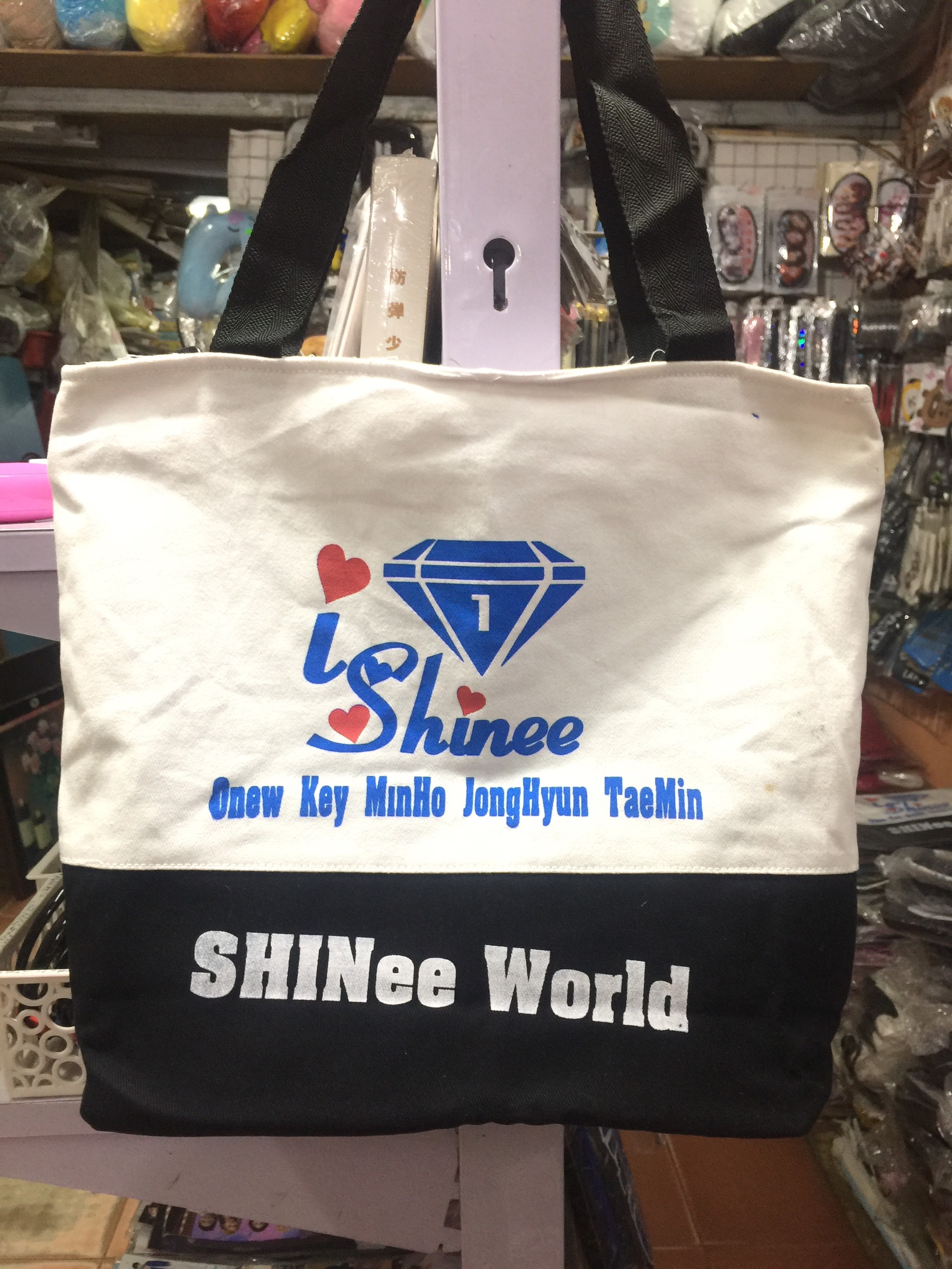 Túi đeo vai túi xách thời trang chữ SHINEE in 2 mặt