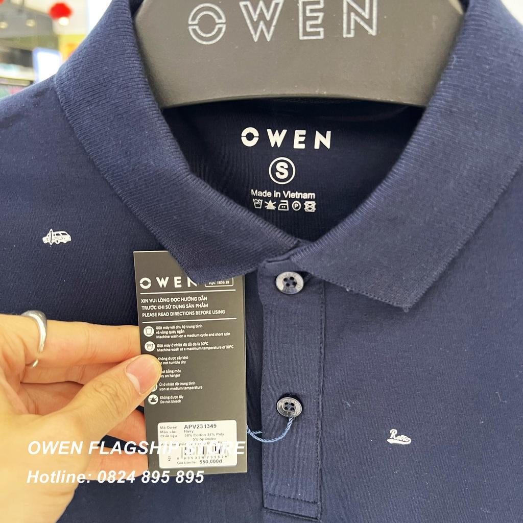 Áo Polo nam Owen chất Cotton thấm hút mồ hôi thoáng mát Mã APV231349