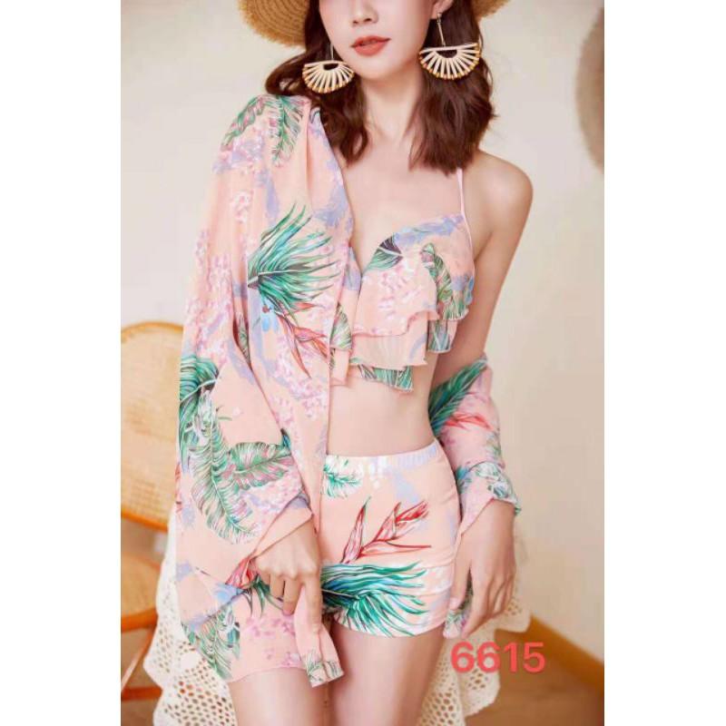 Đồ Ngủ Váy Ngủ Nữ TOÀN QUỐCSet Bộ bikini kèm khăn choàng cực xinh