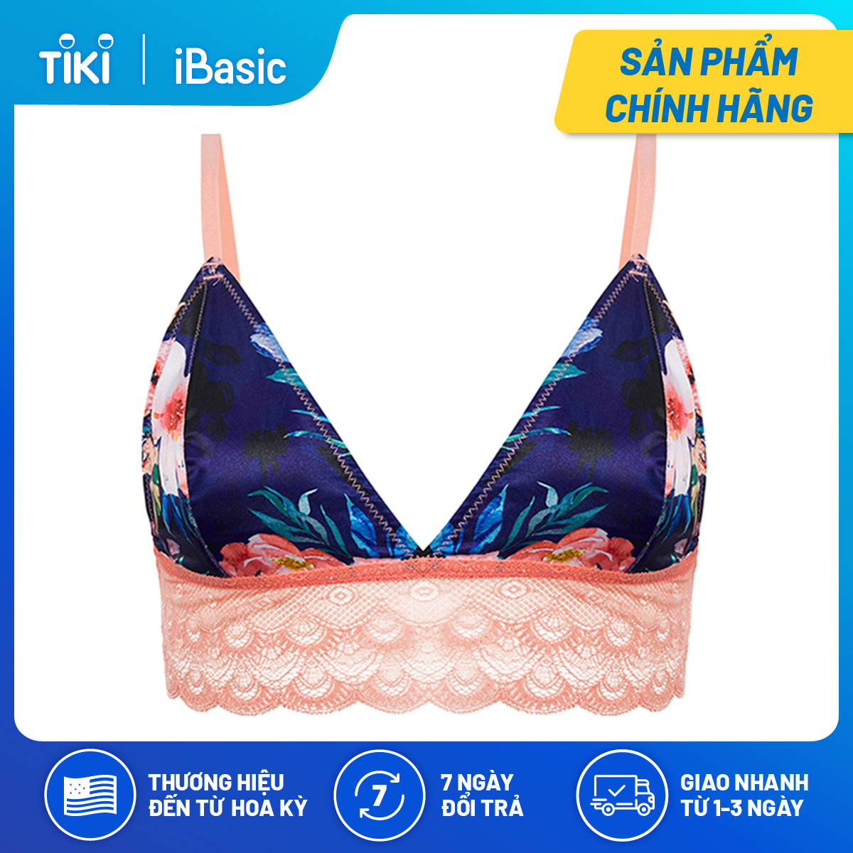 Hình ảnh Áo bralette không gọng satin iBasic BRAY044