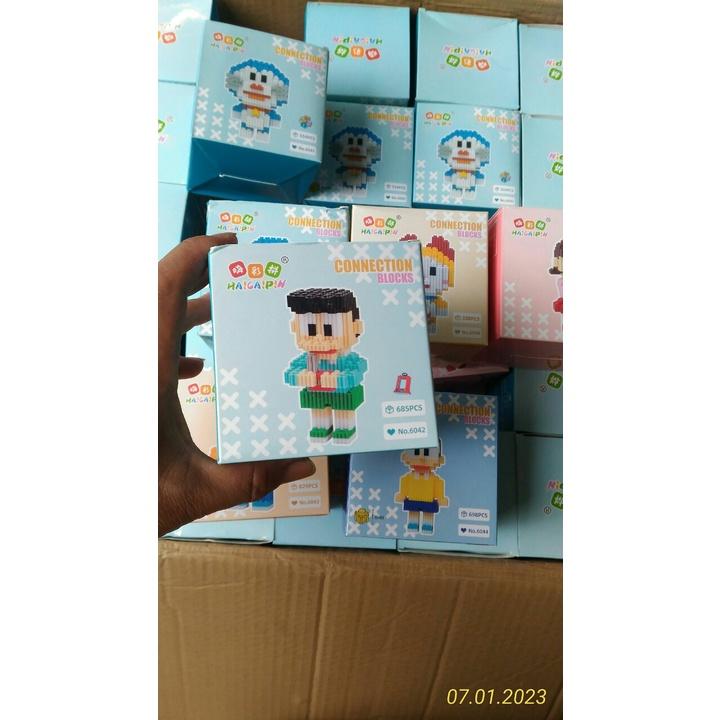 Lego Doremom Và Những Người Bạn Nobita,Doremi,ChaiEn,XêKô,SiZuKa -bộ xếp hình mini quà tặng giá rẻ cho bé