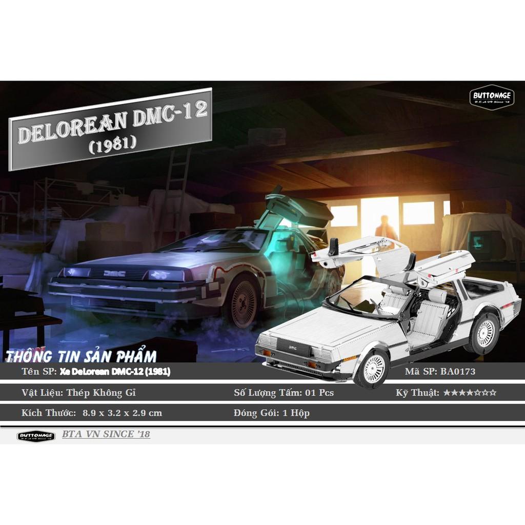 Mô Hình Lắp Ráp 3d Xe DeLorean DMC-12