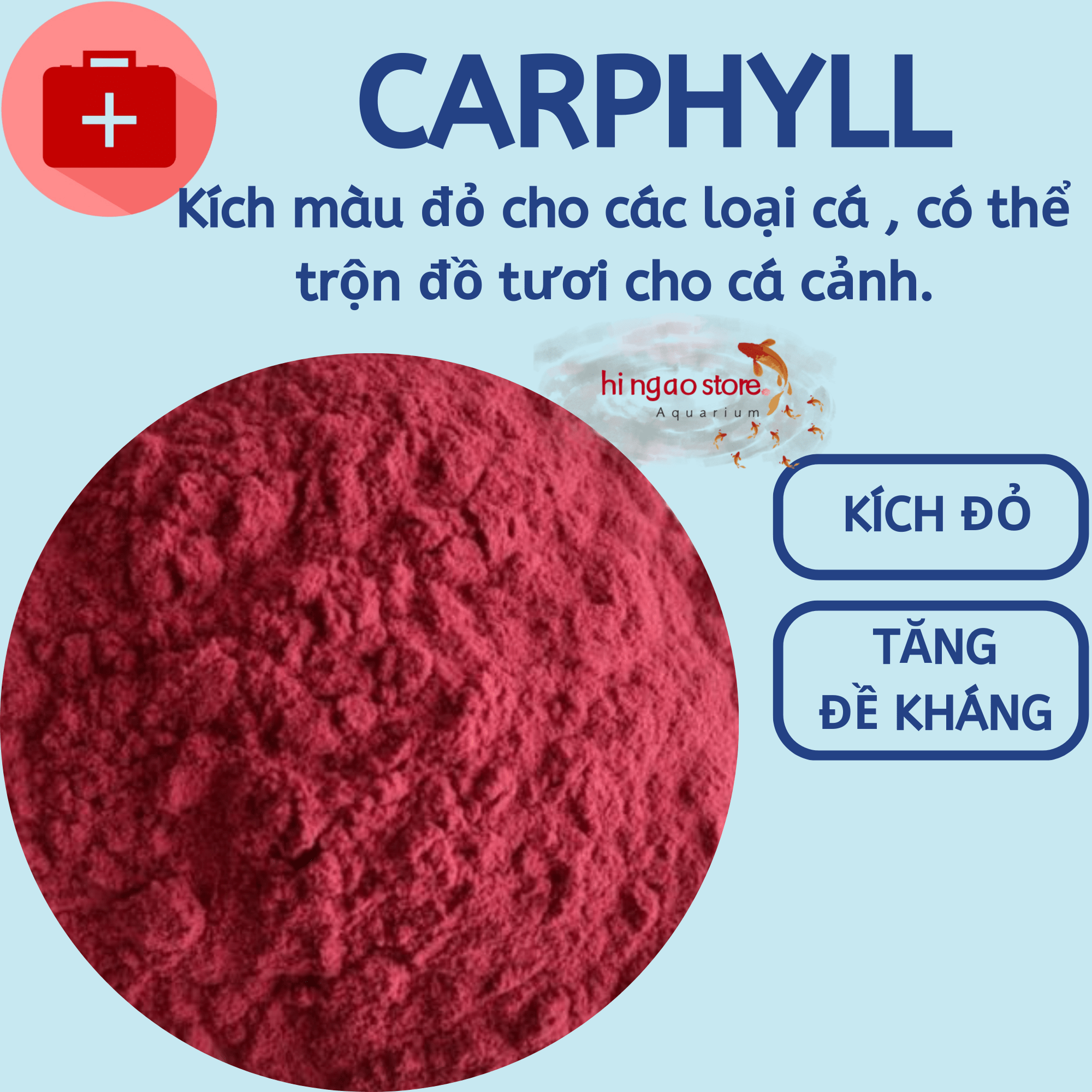 Carophyll Pink kích màu đỏ, kích màu vàng cho các loại cá  - Hingaostore.