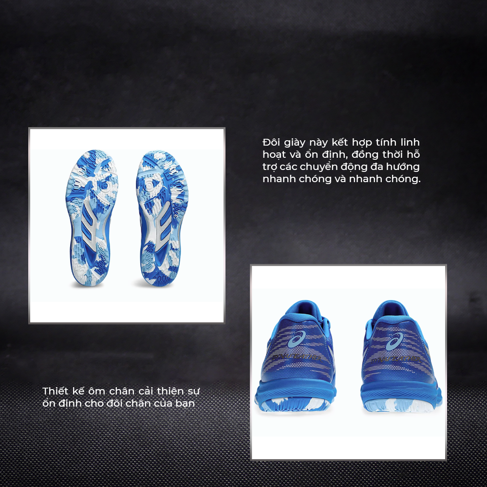 Giày Bóng Bàn Asics Dynafeather Trắng Chính Hãng - Mới Nhất 2024 - Giảm Chấn Tốt, Đàn Hồi Và Ổn Định, Cực Mềm, Bám, Bền