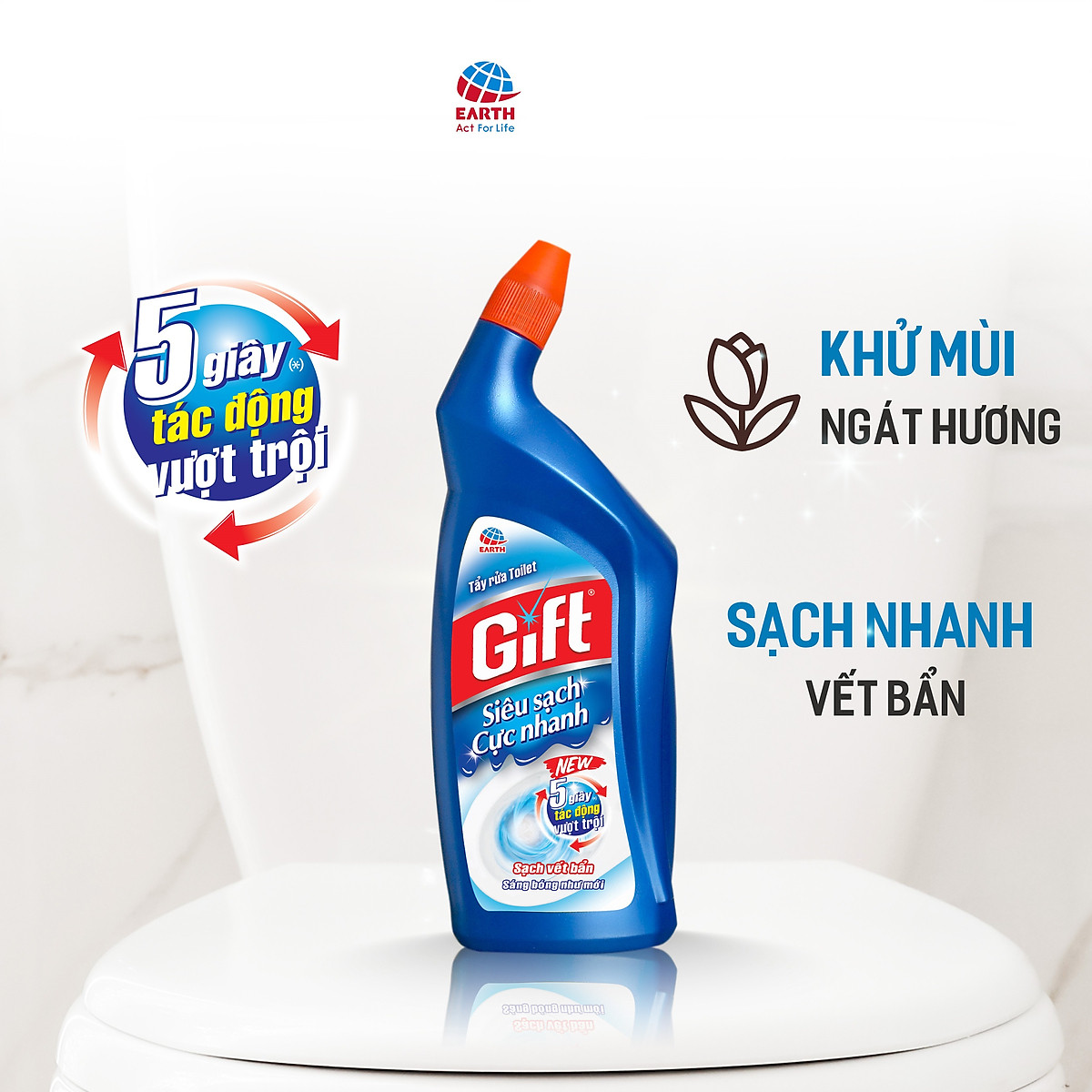 Nước tẩy Toilet Gift Siêu Sạch - Chai 1 Lít