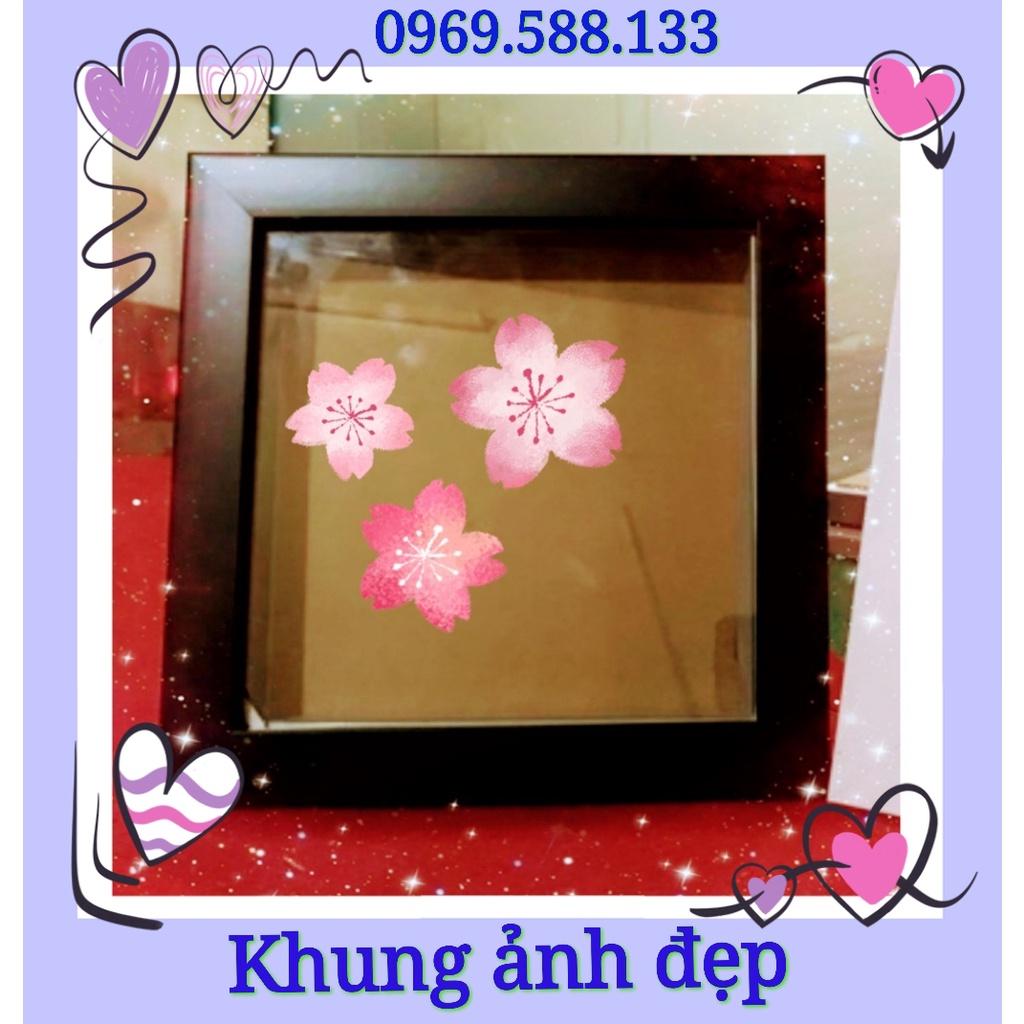 Khung ảnh đẹp cỡ vuông 20x20cm(mặt khung bằng mica)