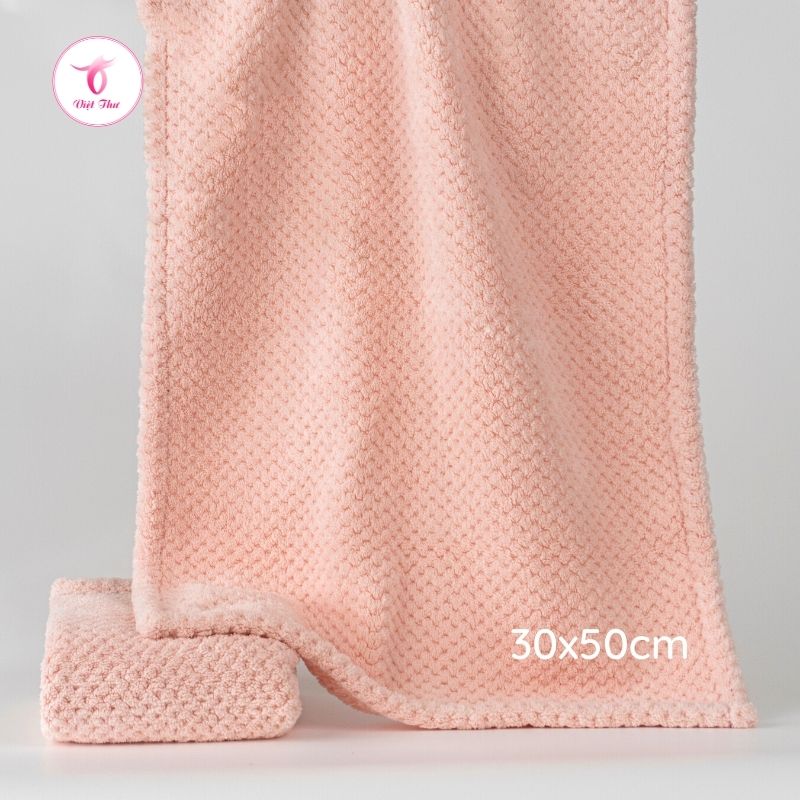 Khăn mặt cao cấp Việt Thư, khăn mặt sợi microfiber công nghệ Nhật siêu mềm, siêu thấm - Hàng Chính Hãng