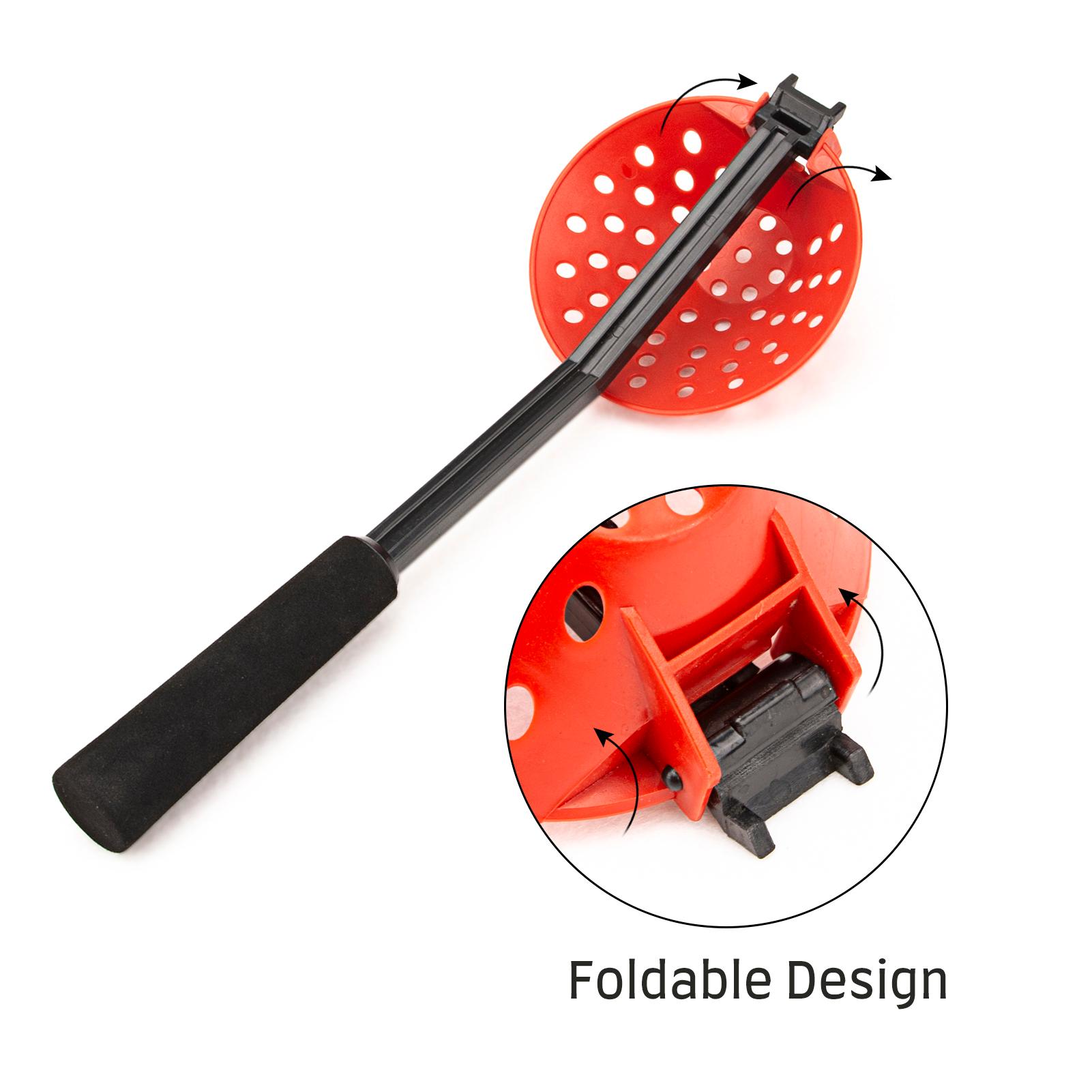 Giá múc canh, gắp đá có lỗ có thể gập lại