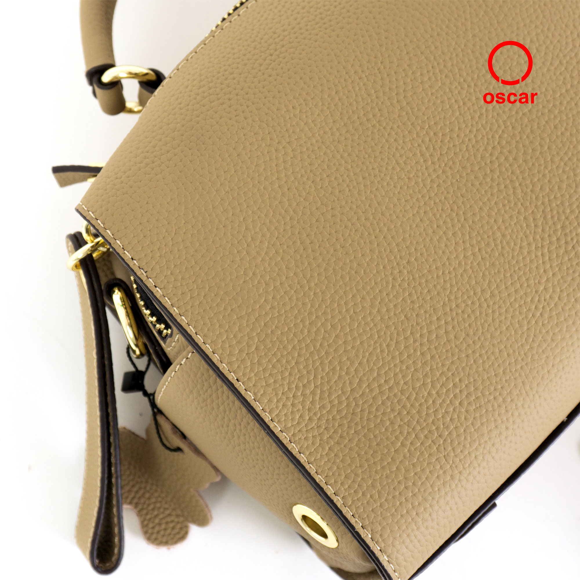 Túi Đeo Oscar Ngăn Đôi Phối khóa Metallic Gài OCWHBL 096