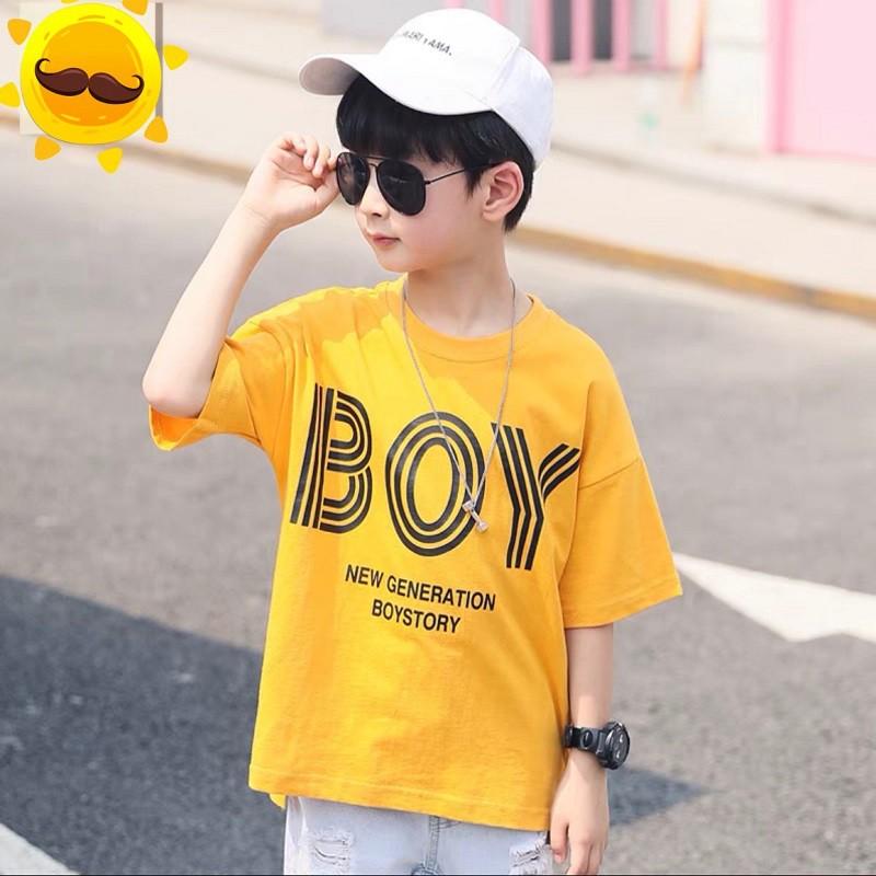 Áo thun bé trai Con Xinh cotton BOY STORY, áo thun trẻ em từ 5 đến 14 tuổi