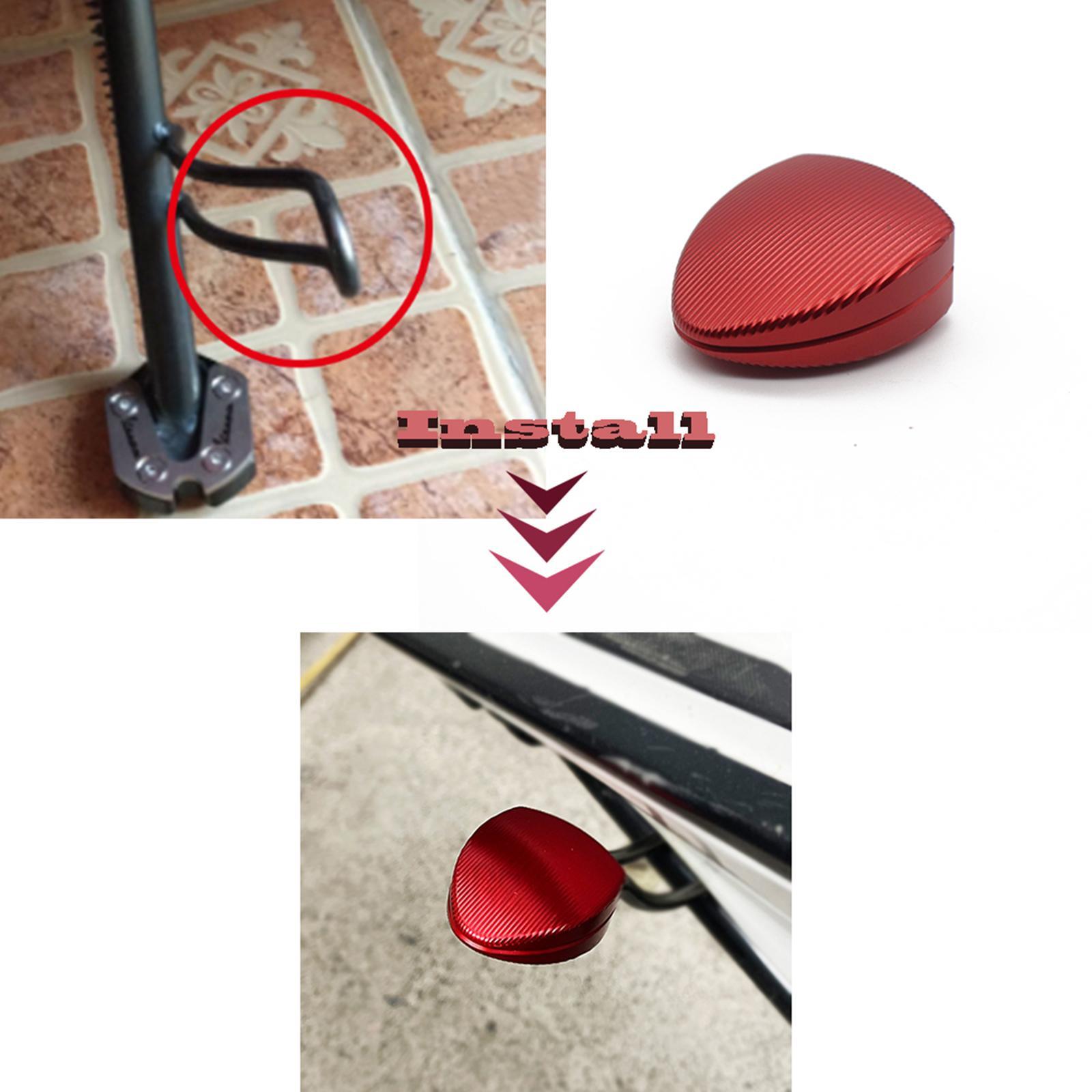 Kickstand Enlarger Plate Pad, CNC Foot Stand Fit for Vespa GTS 250 300 13 - 20 Accessories