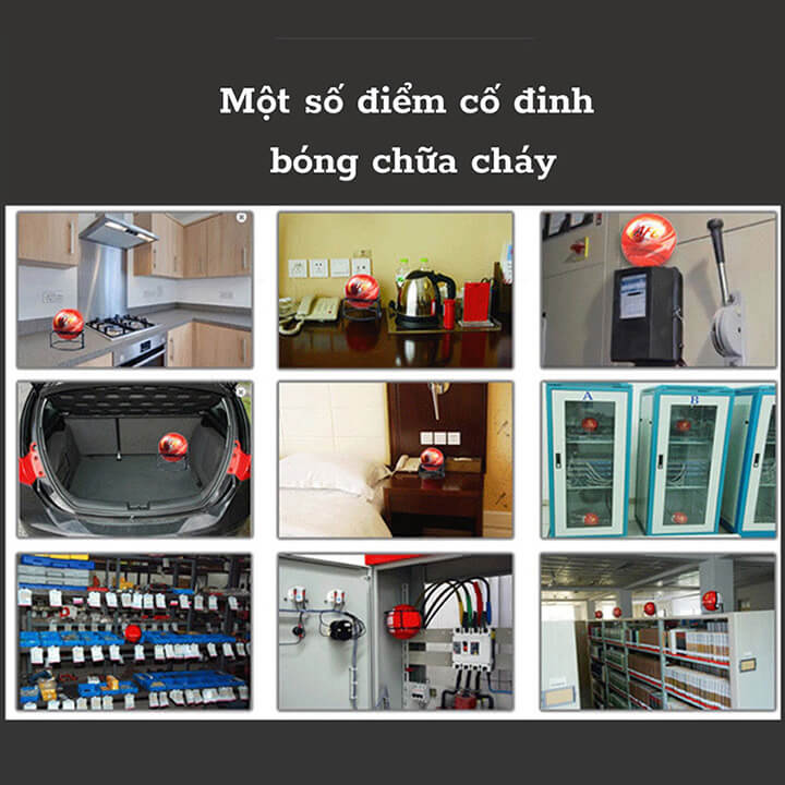 Bóng cứu hỏa chữa cháy tự động 1.3Kg, Quả cầu dập lửa nhanh chóng, an toàn dễ sử dụng