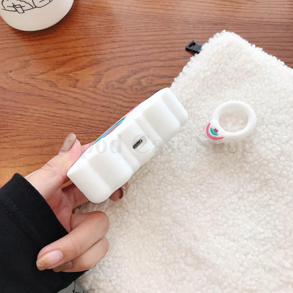 Bao Case Ốp dành cho airpod pro đám mây kute silicon 3D cao cấp