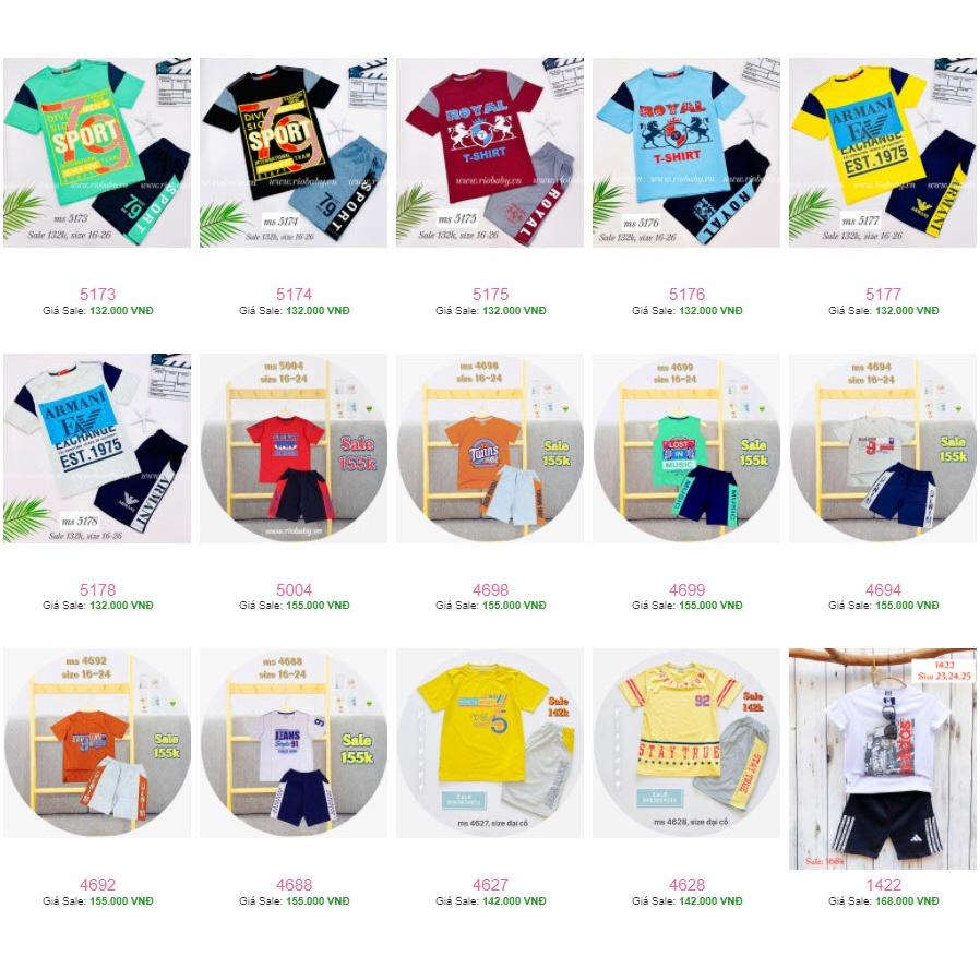 Album bộ bé trai size 22