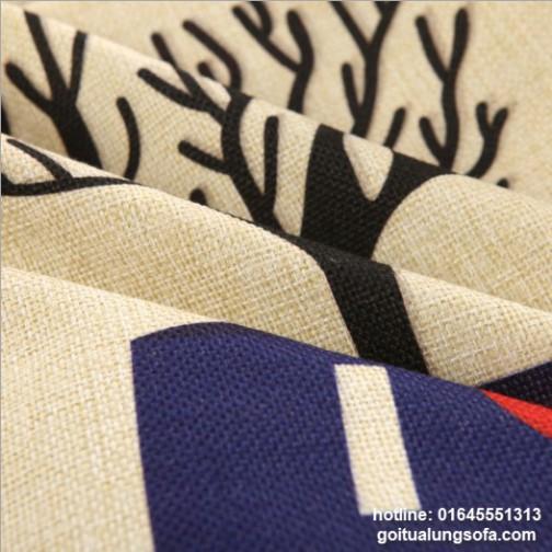 Gối Tựa Lưng | Gối Tựa Sofa, Gối Vuông Trang Trí In Hoạt Tiết Hoa Lá Hiện Đại Kích Thước 45x45cm