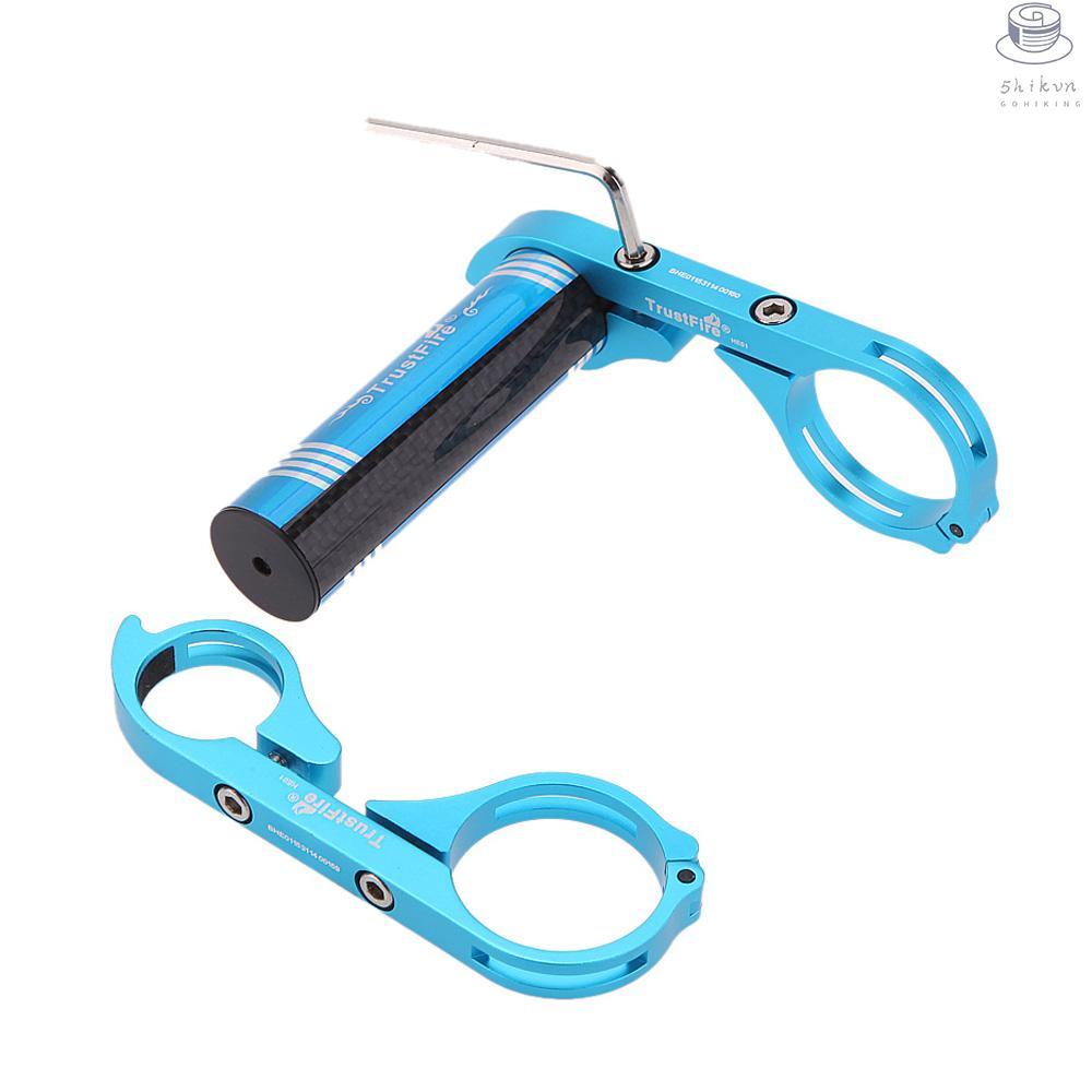 Bicycle Double Handlebar Extender with Allen Key Lamp Holder for Bicycle Lights Flashlights