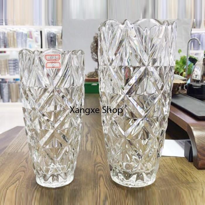 Lọ hoa thủy tinh tiệp cao cấp cao 25cm