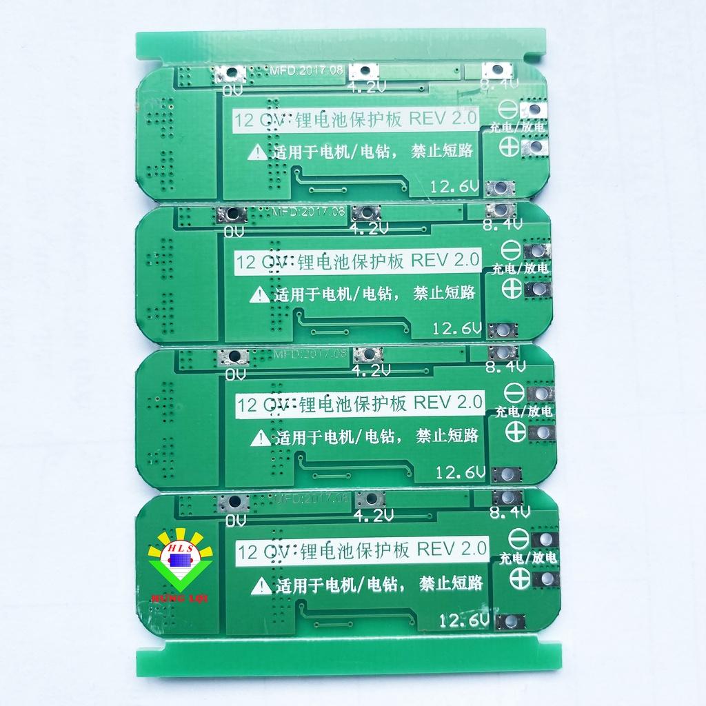 Bảng Mạch Bảo Vệ Pin Lithium 3S 20A PCB BMS 12.6V 11.1V 12V 12.6V chuyên dụng chất lượng cao