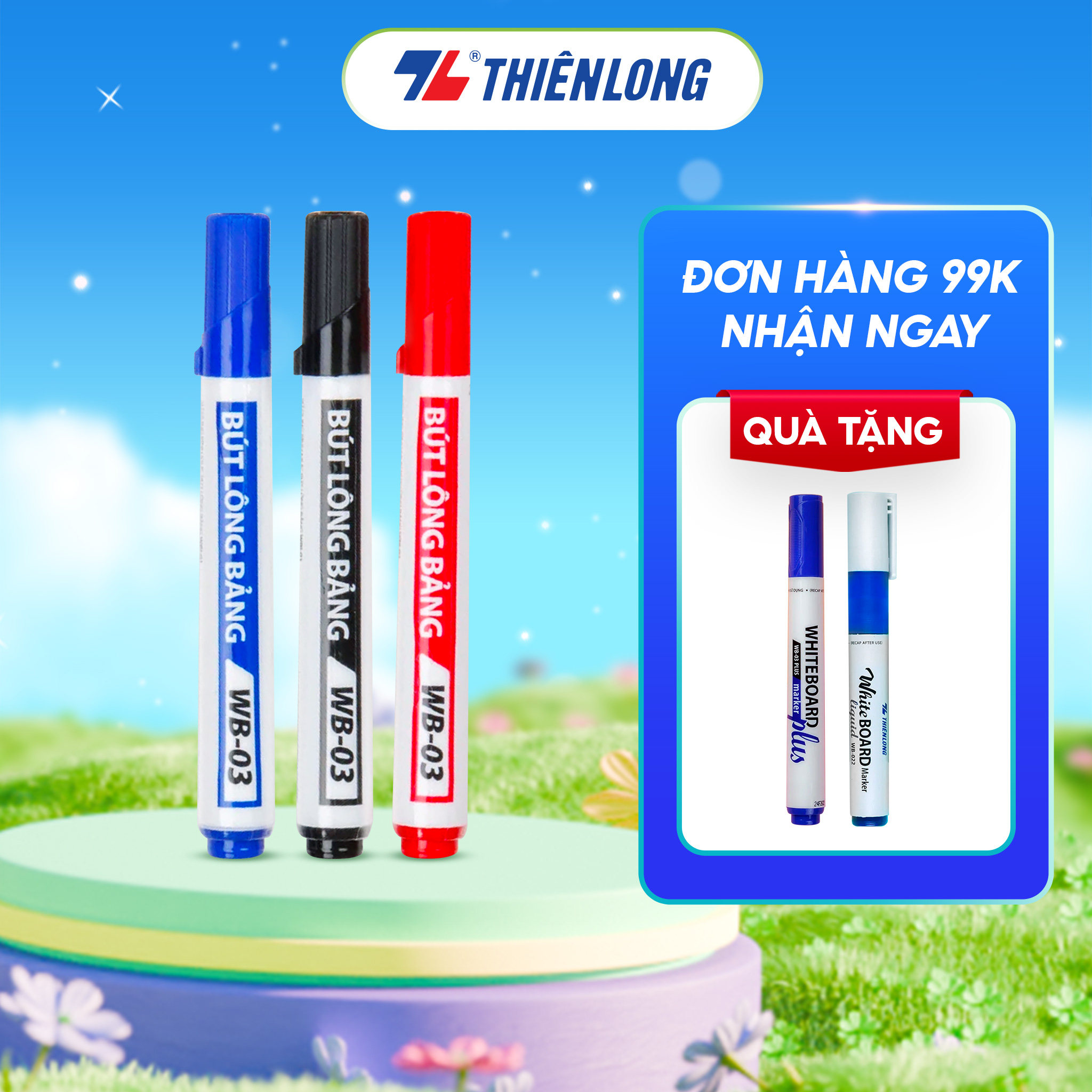 Bút lông bảng Thiên Long WB-03