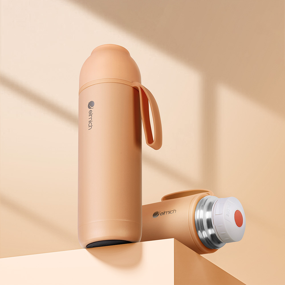 Bình Giữ Nhiệt Inox 316 Elmich Goodluck EL8306 500ml, Hàng Chính Hãng, Nắp Mở 1 Chạm - JoyMall