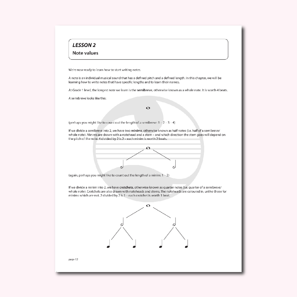 AMEB Theory of Music Grade 1 - Integrated Course and Workbook