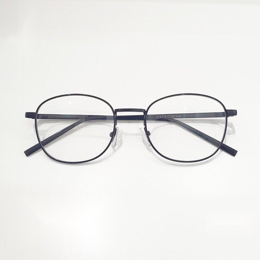 Kính Mắt vuông kim loại bản dày Hàn Quốc cao cấp