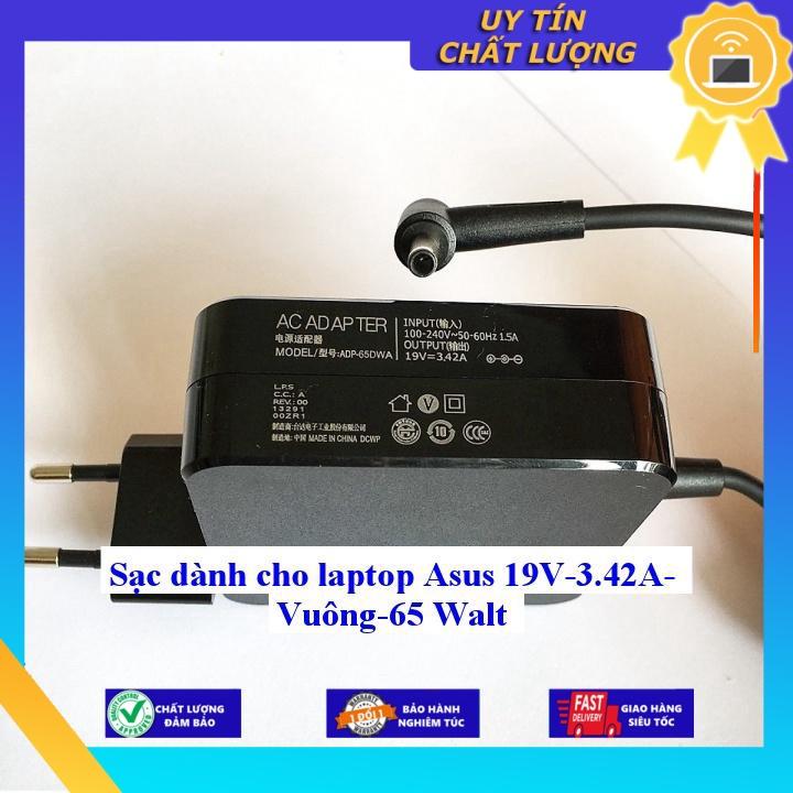 Sạc dùng cho laptop Asus 19V-3.42A Vuông 65 Walt - Hàng Nhập Khẩu New Seal