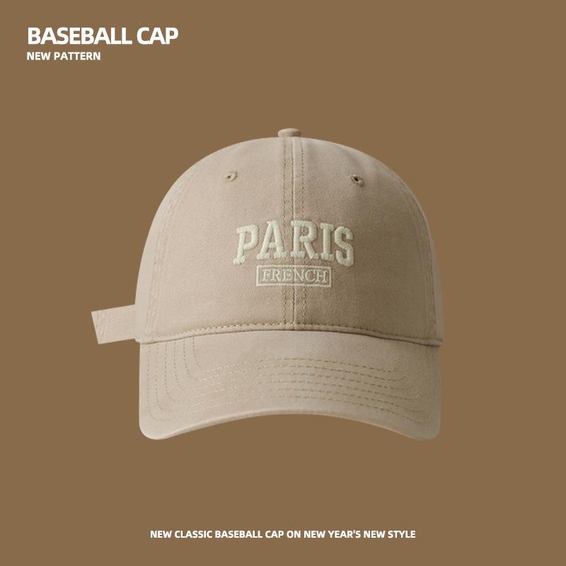 Bức thư bông mới paris mũ bóng chày cho phụ nữ và nam giới bình thường snapback thêu mùa hè unisex mũ màu nắng màu Color: PARIS-358-30