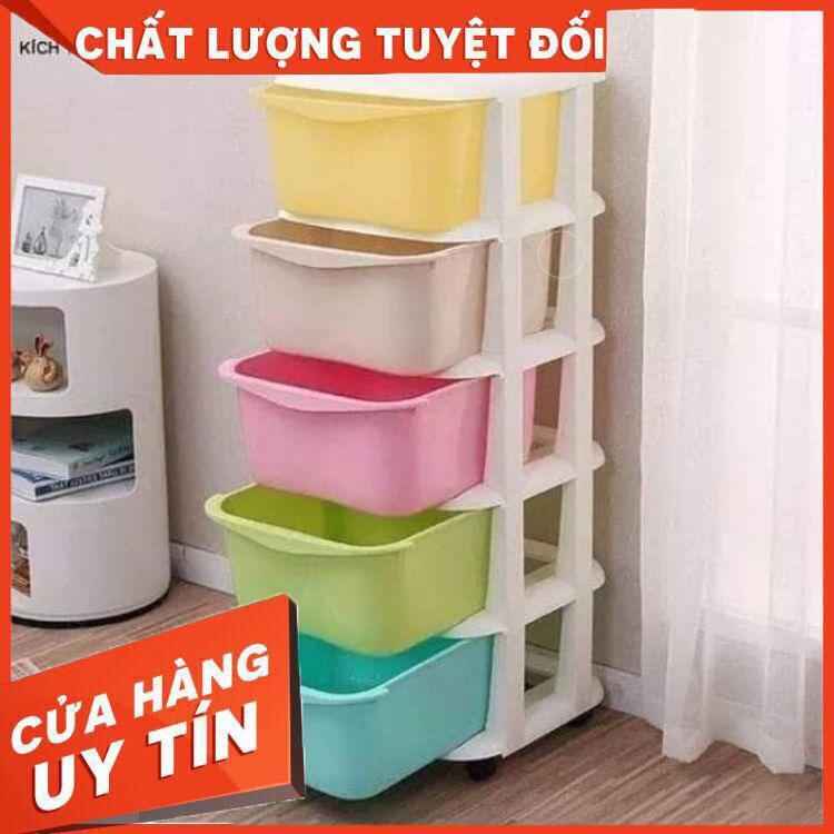 Tủ nhựa đa sắc 5 tầng