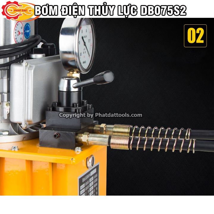 Bơm Điện Thủy Lực DB075S2-Bộ nguồn thủy lực Công suất 750W-Van cơ 2 đường dầu