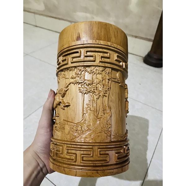 HỘP ĐỰNG CHÈ MÃ ĐÁO THÀNH CÔNG GỖ BÁCH XANH