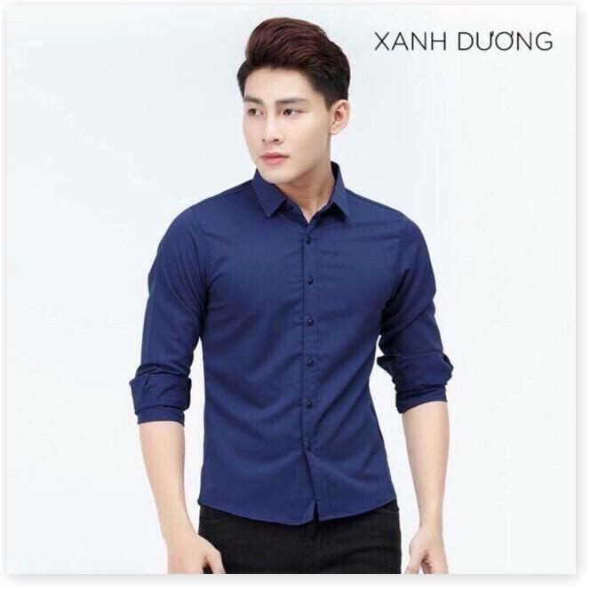 Áo sơ mi trơn dài tay cực phong cách đậm chất nam giới KME FASHION